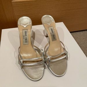 Jimmy Choo Classic sandals silver size woman 36.5